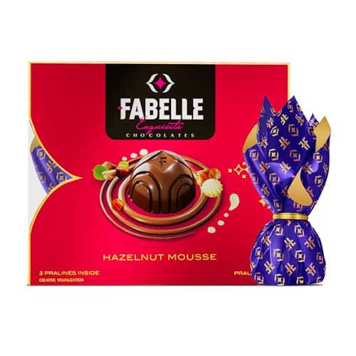 Image of Fabelle Hazelnut Truffles, Handcrafted Chocolate Truffles Inspired by Classic Desserts, Assorted Luxury Chocolates Gift pack - 3 pcs, 34.5g