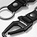 Spigen Life Carabiner Key Ring Clip, Car Keychain Clip, Bottle Opener Key Chain Ring for Men and Women (1-Pack) - Black