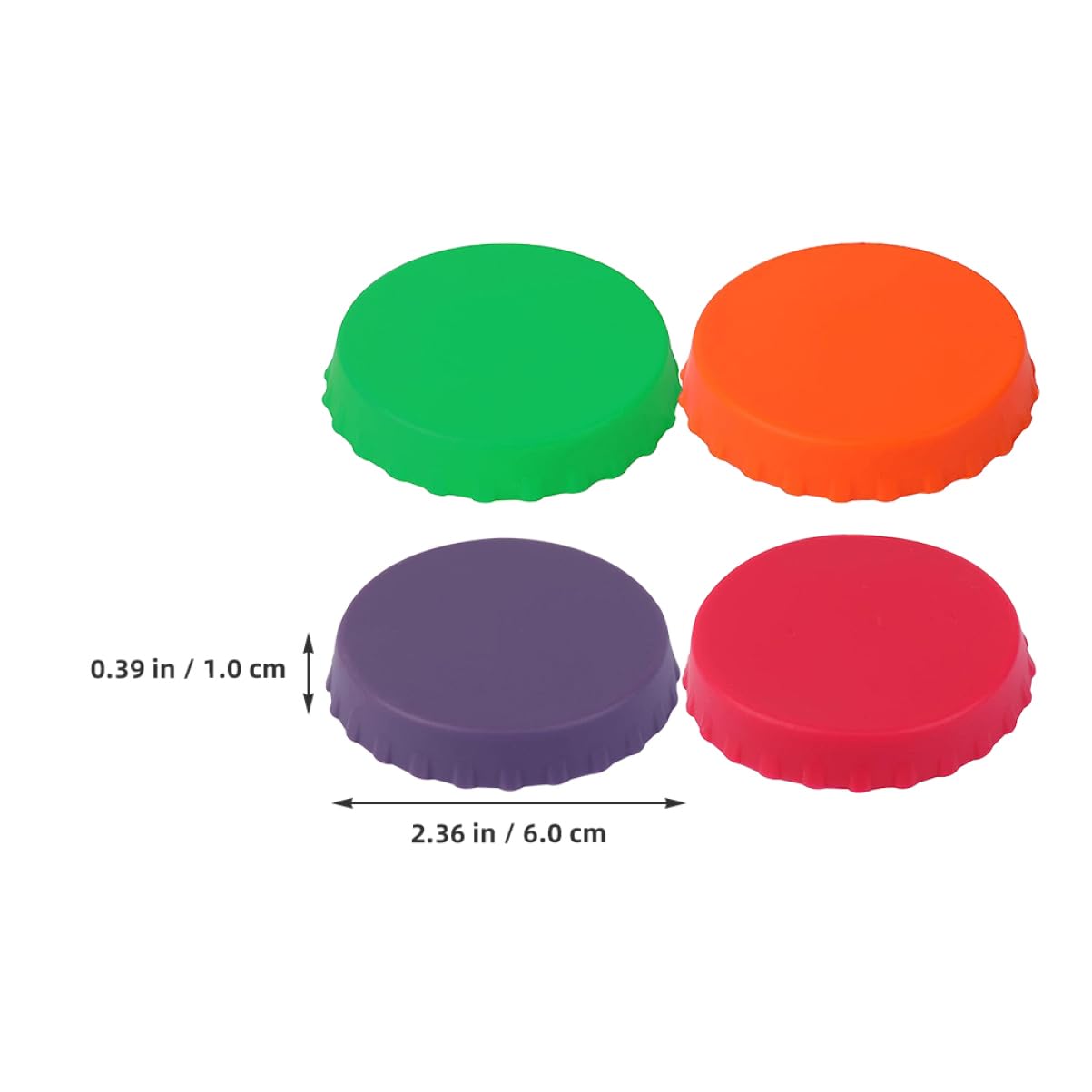 MUCKLILY 4pcs Silicone Can Covers Food-grade Reusable Lids for Soda Beer and Juice Airtight Seal Beverage Caps for Outdoor Use