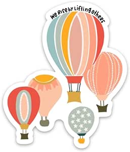 Amazon.com: Positive Quote Stickers, Inspirational Decals, we Rise by ...