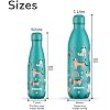Vnurnrn Simpatico Bradipo Animale Disegnato A Mano Bottiglia Acqua Acciaio Inox, Isolato Borraccia Termica Senza BPA 600ML per Bevande Calde e Fredde per Bambini Sport Ciclismo Scuola