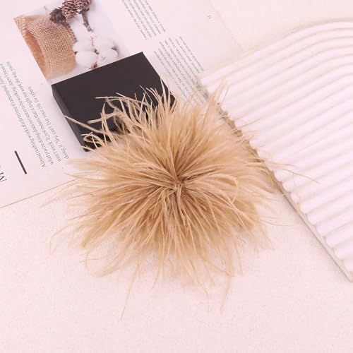 Image of CSIYANJRY99 Dainty Feather & Rose Flower Large Brooch Lapel Pins Delicate Elegant Handmade Flower Brooches Pin Classic for Wedding Party Dance Banquet for Women Dress Suit Ceremony Clothes Accessories Jewelry Valentine's Day Gifts