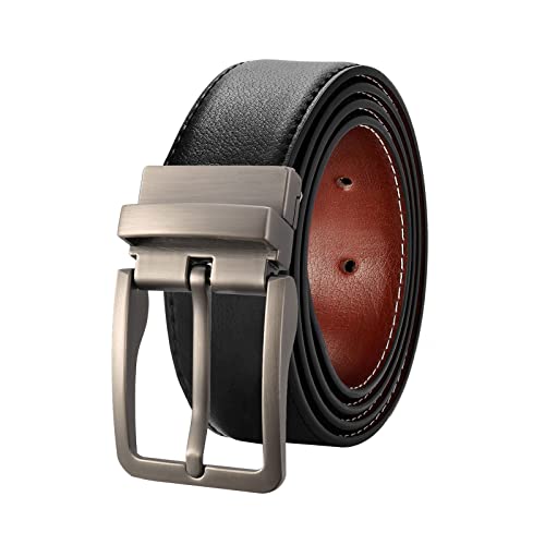 Ceinture en jean pour homme noire style western avec boucle ardillon casual en alliage