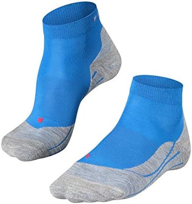 FALKE Men's RU4 Endurance Short Running Socks Cotton Vegan Black White More Colours Ankle Length Thin Lightweight Padded CushiOned Sole Breathable Quick Dry Anti-Blister 1 Pair