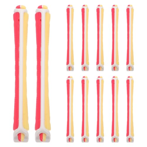 minkissy 24Pcs Jumbo Perm Rods Hair Curlers Set with Rubber Bands Large Rollers for Long Hair Foam Curling Set Styling Tools for Home and Salon