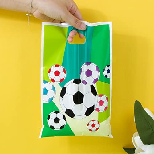 40pcs Football Party Bags for Kids Party Plastic Boys Football Theme Birthday Party Loot Bags Bulk