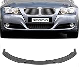 SCITOO Glossy Carbon Look Front Bumper Lip Fits for 2011-2013 for BMW 3-Series E92/E93 Facelift PP Front Lip Spoiler