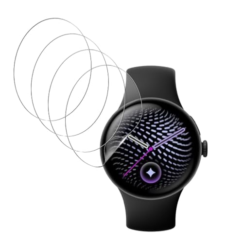 �y4���Z�b�g�zFor Google Pixel Watch 5 �X�}�[�g�E�H�b�` 45mm �ی�t�B���� �yQUXIAGUM�z | TPU�� �ϏՌ� �h�w�� �C�A�[�� �\��₷�� �����ߗ�