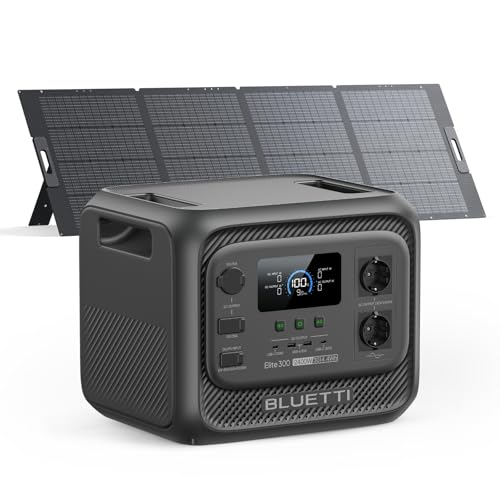BLUETTI Elite 300 + 350W 3014Wh & 2400W Générateur Électrique Portable