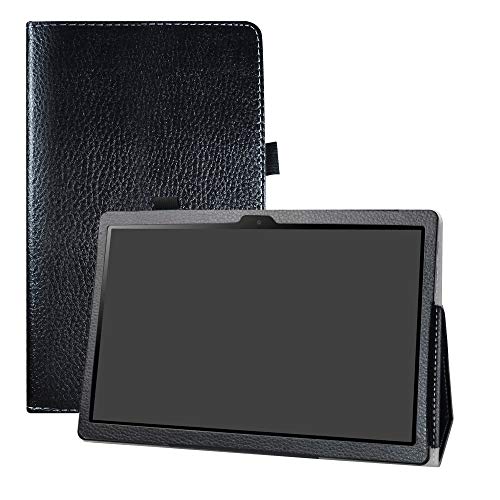 LFDZ Chuwi Hi 9 Air Funda, Soporte Cuero con Slim PU Funda Caso Case para 10.1" Chuwi Hi 9 Air(Not FIT CHUWI Hi9) Tablet,Negro