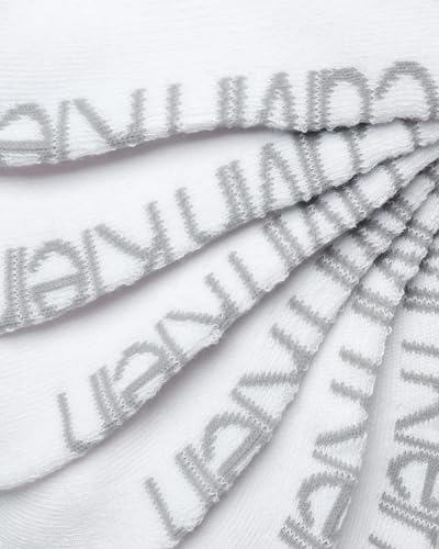 Image of Calvin Klein Women's Cushion No-Show Low Cut Socks - 6 Pack (One Size, White)