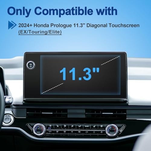 Coleya Anti-Glare Matte 2024-2026 Prologue Screen Protector, for Honda Prologue (EX/Touring/Elite) 11.3-inch Touch Screen, 9H Tempered Glass 2026 2025 Prologue Accessories HD&Anti-Fingerprint 11.3" by Coleya - Image 2