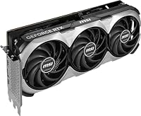 MSI Geforce RTX 4090 24GB Ventus 3X E OC Grafikkarte - RTX 4090 GPU, 24GB GDDR6X (21Gbps/384-bit), PCIe 4.0-3 x TORX Fan 4.0 - HDMI 2.1a, DisplayPort 1.4a – Ansicht 4