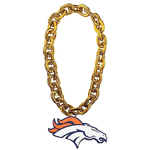 Aminco Denver Broncos NFL Fan Chain, Gold