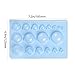 Lind Kitchen 2PCS 3-Row Paper Quilling Tools Concave-Convex Spherical Styler 3D Domes Half Ball Mould Plastic Mini Quilling Mold for DIY Paper Craft Tool