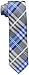 Geoffrey Beene Men's Petros Plaid II Tie, Blue, One Size