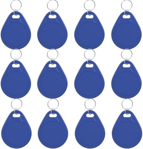 NFC Tags Tag215 NFC Keytags Black NFC fob Rewritable NFC 215 Tag NFC Business Card Programmable NFC Tag 504 Bytes Memory，Compatible with Android & iPhones (NFC215BLUE-10PCS)