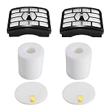 2 HEPA Filter + 2 Foam Flet Filter Kit for Shark Rotator Pro Lift-Away NV500 NV501 NV505 NV552 HEPA