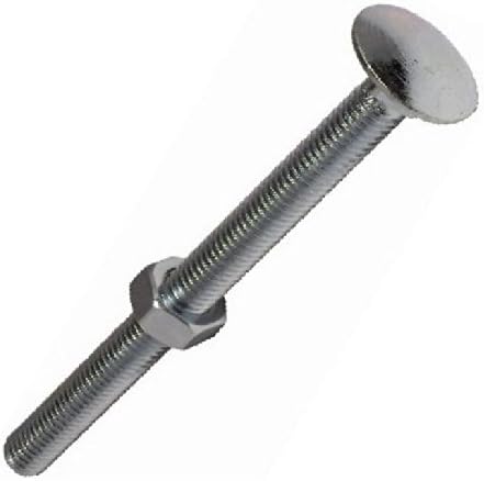 COACH CARRIAGE BOLT M10 X 200MM BZP WITH NUT ( PACK OF 6 )