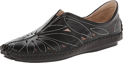 Image of PIKOLINOS Jerez 578-7399 Women's Slip-On Moccasins - Premium Calfskin Leather - Removable Cushioned Insole, Elastic Fit, Lightweight Everyday Comfort and Support