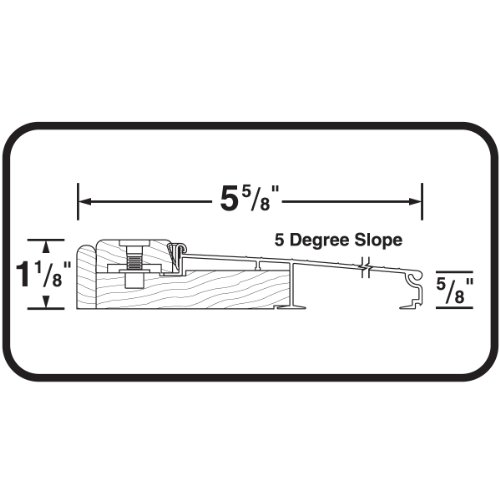 M-D Building Products Th394 Adjustable Aluminum And Hardwood Sill Inswing, 36 X 5-5/8 X 1-1/8 -Inch #TOP6