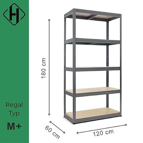 Schwerlastregal HEMMDAL Typ M+ mit 750 kg Tragkraft und flexiblem Aufbau