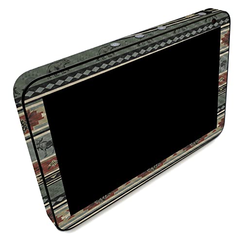 Image of MightySkins Carbon Fiber Skin Compatible with Amazon Echo Show 8 (Gen 2) - Cabin Stripes | Protective, Durable Textured Carbon Fiber Finish | Easy to Apply | Made in The USA
