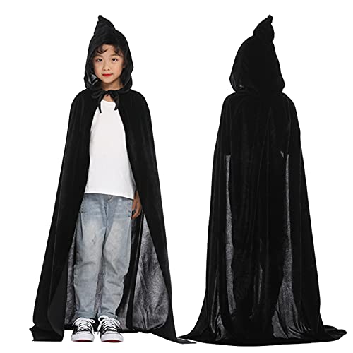 Abrigo de Halloween Mentel para fiesta de cosplay para niños, abrigo y chaqueta, Negro , 6-8 años