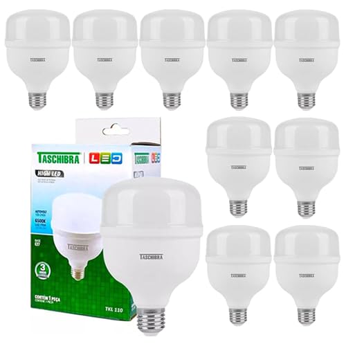 Kit 10 Lâmpadas High Led Tkl 30w Taschibra E27 Bivolt