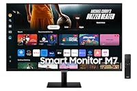Samsung LS32DM700UEXXY 32" 4K Ultra HD HDR10 Smart Monitor with Speakers - 3840x2160, USB-C, HDMI, WiFi, Bluetooth, Smart Hub for TV streaming, Catch Up Apps and Gaming Hub [Warehouse]