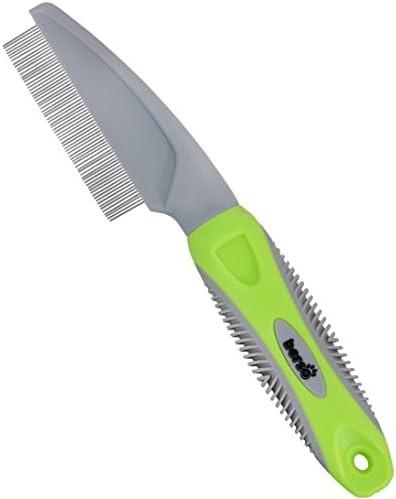 Berso Flea Comb for Cats and Dogs - Removes Fleas, Flea Eggs, and Debris from Your pet's Coat