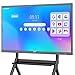 JAV Interactive Whiteboard Smart Board 86 Inch 4K UHD Touchscreen Android 14 with Google EDLA Certified Electronic Whiteboard 8+128 GB Built-in 48MP AI Camera Dual System for Office Classroom Home