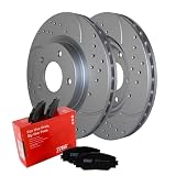 Bison Performance Drilled Slotted Coated Vented...