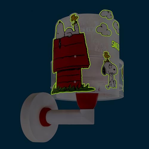 Aplique de pared infantil Snoopy Dalber 76309 con interruptor y casquillo E27 6