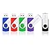 KOOTION 5 X 32GB USB 3.0 Flash Drives Memory Stick 3.0 Thumb Drives Pen Drives (Mixcolors: Black Blue Green Purple Red)