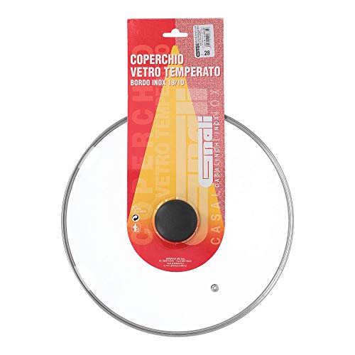 Gnali COV28PC - Tapa de cristal con expositor (28 cm), transparente