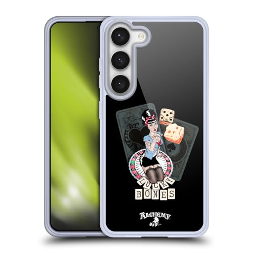 Funda de Gel Samsung Galaxy S23 5G Alchemy Gothic Huesos de Suerte Carcasa Suave