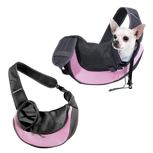 Image of Kraptick Pet Carrier Sling Bag, Dog Sling Bag, Cat Sling Carrier, Sling Bag Carrier for Dogs Cats, Pet Travel Pouch with Single Shoulder Pet Bag (MFP834)