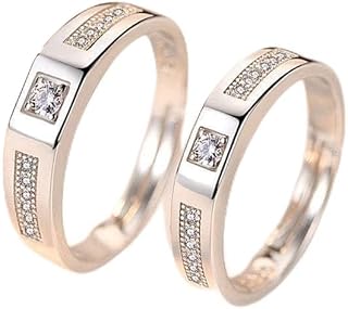 b25 ヒット商品☆2個セット 指輪 ジルコニア ペアリング 男女兼用 587