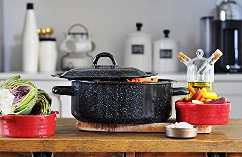 Mirro 15" Black Covered Oval Roaster With Lid For Roasting Turkey, Meats #TOP5