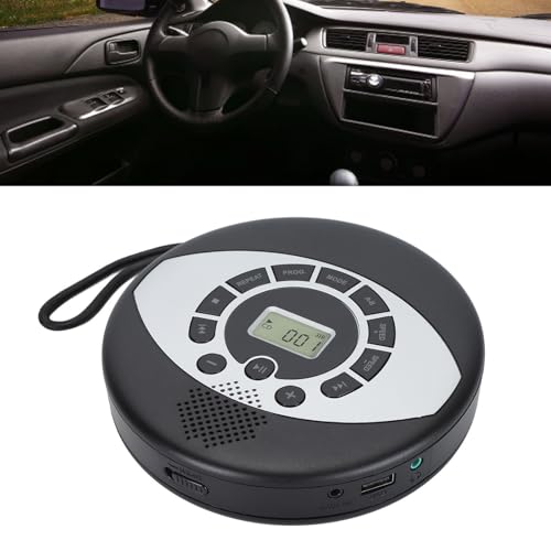 Leitor de CD Portátil, Leitor de Música de CD Recarregável de 1500mAh Com Proteção Anti-salto, Leito