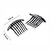 Fireboomoon 10PCS Contemporary Seven Tooth French Twist Comb, Hair Side Comb Hair Clip, Black And Brown (Two Colors, Each Five) French Twist Comb,French Twist Hair Comb,French Comb,French Twist