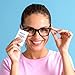 Lens Wipes for Eyeglasses – 200 Lens Wipes Individually Wrapped, Pre-moistened Eyeglass Cleaning Wipes, for Glasses Cleaner, Sunglasses, Camera Lenses, Laptop Screens, Phones, Happy Eye Glasses