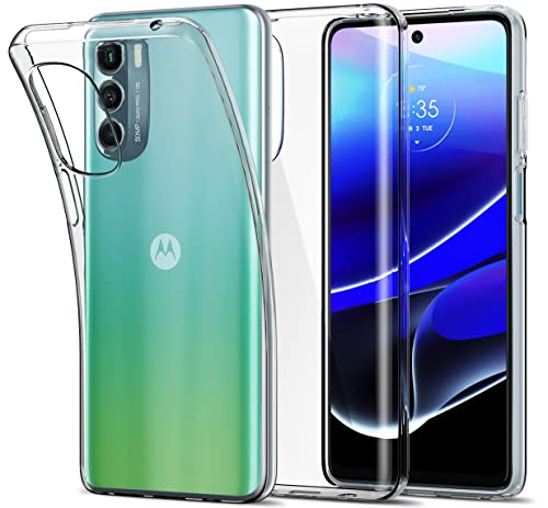 Aeska Moto G Stylus 5G 2022 Case, Ultra [Slim Thin] Flexible Clear TPU [Scratch-Resistant] Gel Rubber Soft Skin Silicone Protective Crystal Clear Case Cover for Motorola Moto G Stylus 5G 2022 (Clear)