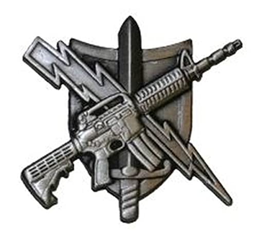 UNIFORM INSIGNIA Tactical Patrol Officer Pin - Center Mass - Basic - Antique Silver