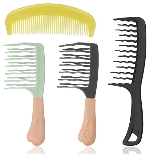 Set de 4 Peines de Dientes Anchos para Rizos miniatura 1