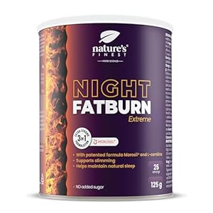 Nature’s Finest by Nutrisslim Night Fatburn Extreme – Integratori per Dimagrire Velocemente con Morosil, L-Carnitina, Estratto di Valeriana e di Vino Rosso – Brucia Grassi Naturale Pancia Piatta