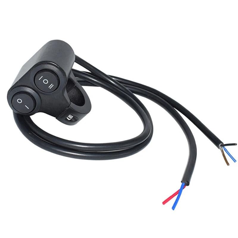 Dual Button On Off Switch for 7/8" 22mm Motorcycle ATV - Handlebar Headlight Brake Fog Light Switch