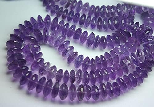 Fil améthyste naturelle 9-11mm pour la conception de bijoux en pierres fines - 4