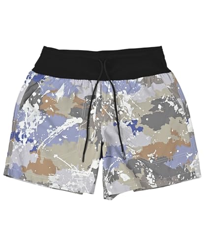 キウ(Kiu) KiU キウ クイックドライショーツ KiU QUICKDRY SHORTS 吸水 速乾 軽量 ショートパンツ 短パン ポケット おしゃれ ランニング アウトドア ユニセックス メンズ レディース 男女兼用 スプラッシュカモフラ K421L-509